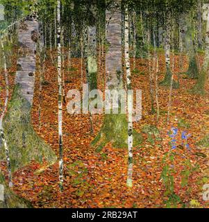 Birch Forest 1903 de Gustav Klimt Banque D'Images