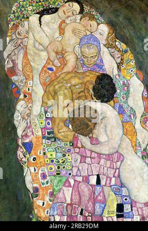 Mort et vie 1916 de Gustav Klimt Banque D'Images