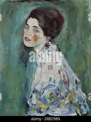 Portrait d'une Dame 1917 par Gustav Klimt Banque D'Images