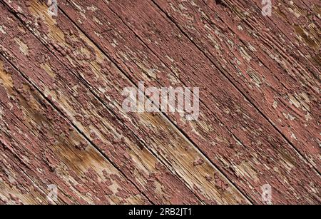 Voir les planches sur le vieux bâtiment. Altéré, peint, non peint, pelage peuvent tous être vus de près sur des cabanes en bois vieilli. Banque D'Images