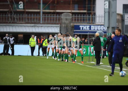 Dublin, Irlande. 06 juillet 2023. Irlande réchauffement (Hugh de Paor/SPP) crédit : SPP Sport Press photo. /Alamy Live News Banque D'Images