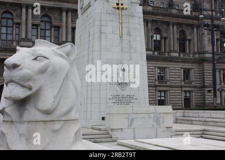 Le Mémorial de guerre à George Square, Glasgow Banque D'Images