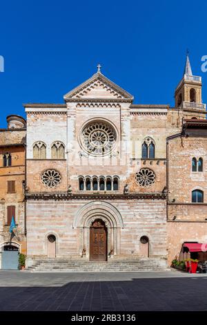 Cathédrale de San Feliciano, Piazza della Repubblica, Foligno, Pérouse, Ombrie, Italie Banque D'Images