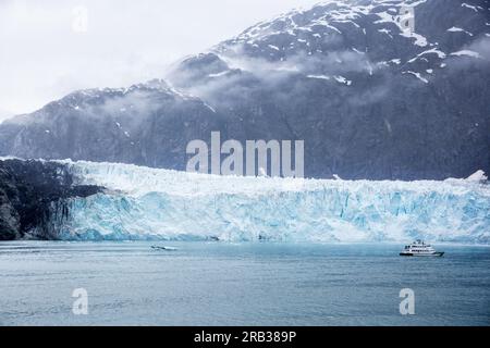 Terminus du Glacier Margerie dans le parc national Glacier Bay, Alaska Banque D'Images