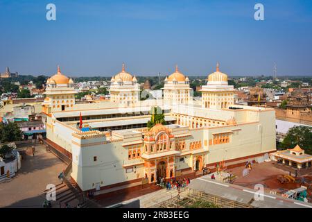 Temple RAM Raja à Orchha dans le Madhya Pradesh, Inde. Banque D'Images