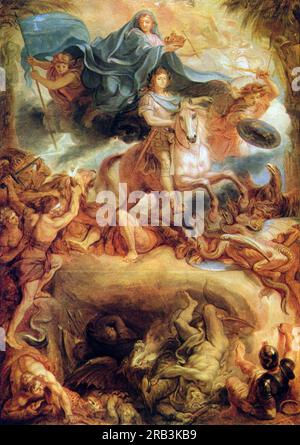 Apothéose de Louis XIV 1677 par Charles le Brun Banque D'Images