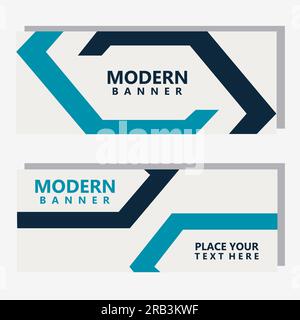 Vecteur de conception de bannière géométrique de fond abstrait Illustration de Vecteur
