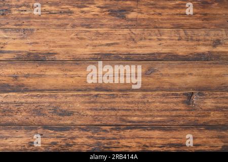 table rustique en bois, texture bois, vue de dessus Banque D'Images