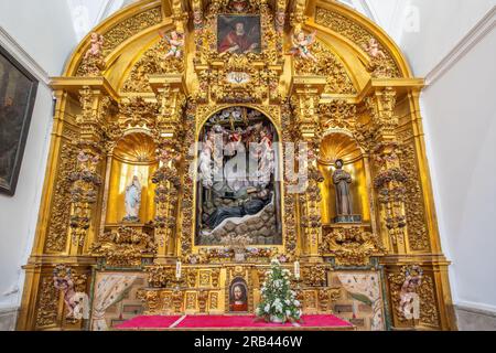 Chapelle Saint François Xavier à l'église jésuite (église de San Ildefonso) intérieur - Tolède, Espagne Banque D'Images