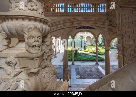 Détail de l'escalier au Musée Santa Cruz - Tolède, Espagne Banque D'Images