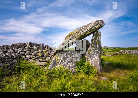 Gwern Einion Burial Chamber, Llanfair, pays de Galles du Nord, Royaume-Uni Banque D'Images