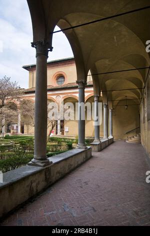 Cloître, Santa Maria delle Grazie, Milan, Italie Banque D'Images
