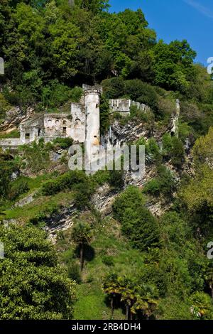 L'Italie, Lombardie, Cernobbio, Villa d'Este, le vieux fort Banque D'Images