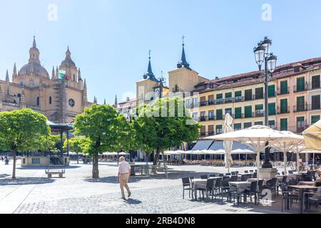 Plaza Mayor, Ségovie, Castille-et-León, Royaume d'Espagne Banque D'Images