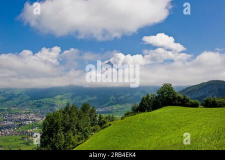 La Suisse, Canton Schwitz, Brunnen, paysage Banque D'Images