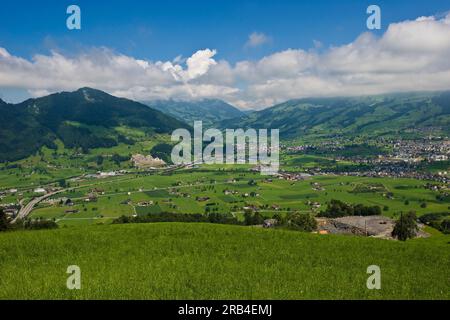 La Suisse, Canton Schwitz, Brunnen, paysage Banque D'Images