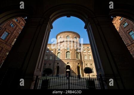 L'Italie, Piémont, Turin, palais Carignano Banque D'Images