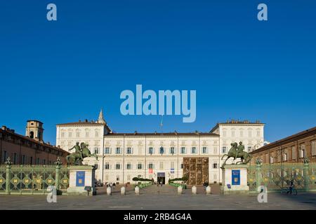 L'Italie, Piémont, Turin, Palais Royal Banque D'Images