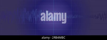 Fond de lignes courbes géométriques abstraites vectorielles bleues tendance. Modèle de bannière dégradé de couleurs. EPS10 Illustration de Vecteur