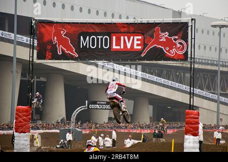 Motocross. eicma. exibition vélo et moto. Milan 2013 Banque D'Images