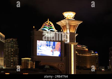 Galaxy Macau dans la bande de Cotai qui est l'un des célèbres Casino et hôtel. Banque D'Images