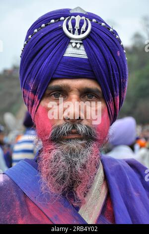 Festival Hola mohalla. anandpur sahib. punjab. inde Banque D'Images