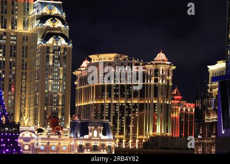 Galaxy Macau dans la bande de Cotai qui est l'un des célèbres Casino et hôtel. Banque D'Images