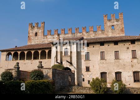 Château de Malpaga. Lombardie. Italie Banque D'Images