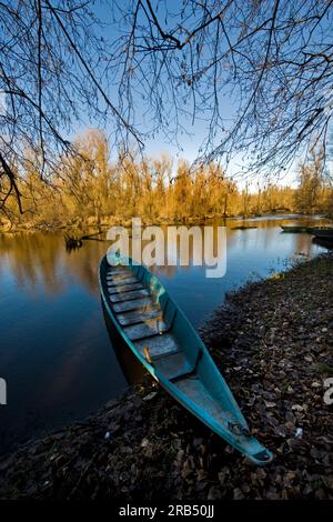 Lanca di Bernate. Ticino Park. Lombardie. Italie Banque D'Images