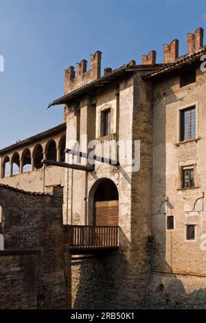 Château de Malpaga. Lombardie. Italie Banque D'Images