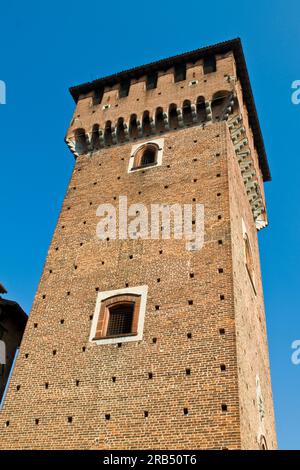 Château de Bolognini. Sant'Angelo Lodigiano. Lombardie. Italie Banque D'Images