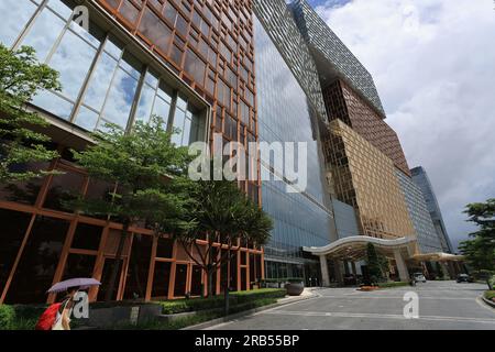 Extérieur du MGM cotai la nuit. c'est l'un des célèbres casino et station balnéaire de macao Banque D'Images