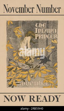 Affiche pour un numéro de novembre de l'Inland Printer Magazine 1900 par J. C. Leyendecker Banque D'Images