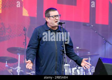 Glasgow, Royaume-Uni. 07 juillet 2023. Paul Heaton a joué au festival de musique annuel TRNSMT à Glasgow Green, Glasgow, Écosse. Il a été soutenu par Rianne Downey de Bellshill, Écosse, Royaume-Uni, Credit : Findlay/Alamy Live News Banque D'Images