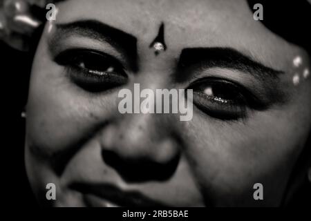 Portrait de femme. Asie Banque D'Images
