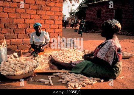 Travailler au Malawi Banque D'Images