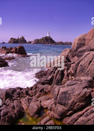 Phare de Jersey Corbiere II Banque D'Images