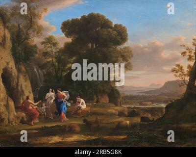 Le jugement de Paris 1645 par Claude Lorrain Banque D'Images