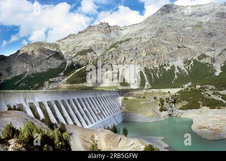 Dighe Di Cancano. Fraele Valley. Valdidentro. Lombardia. Italie Banque D'Images