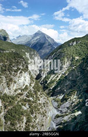 Dighe Di Cancano. Fraele Valley. Valdidentro. Lombardia. Italie Banque D'Images