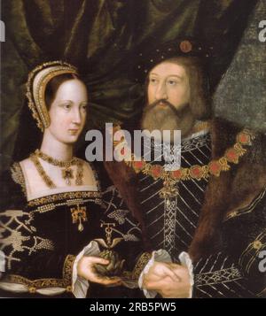 Princesse Mary Tudor et Charles Brandon, duc de Suffolk 1516 par Mabuse Banque D'Images