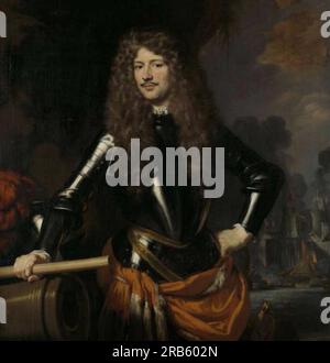 Cornelis Evertsen (1642 - 1706), lieutenant-amiral de Zélande 1680 par Nicolaes Maes Banque D'Images