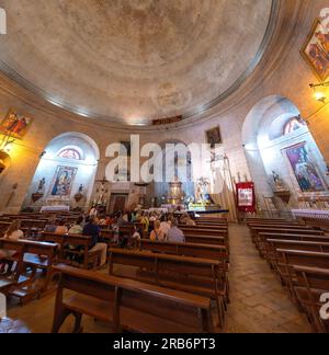 Intérieur de l'église de la Encarnacion - Montefrio, Andalousie, Espagne Banque D'Images