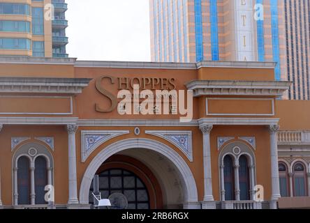 Macao, Chine juillet 2 2023 : extérieur de l'hôtel quatre saisons. l'un des hôtels célèbres dans le monde Banque D'Images