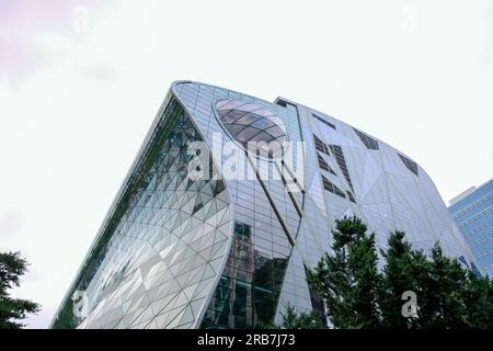 Séoul, Corée du Sud - 11 juillet 2022 : Hôtel de ville de Séoul. C'est un bâtiment gouvernemental pour le gouvernement métropolitain de Séoul. Conçu par IARC Arc Banque D'Images