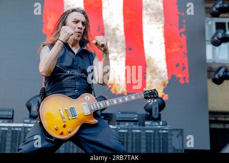 Italie 29 juin 2023 Skid Row - première partie de KISS - live at Piazza Napoleone Lucca © Andrea Ripamonti / Alamy Banque D'Images