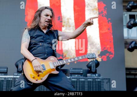 Italie 29 juin 2023 Skid Row - première partie de KISS - live at Piazza Napoleone Lucca © Andrea Ripamonti / Alamy Banque D'Images