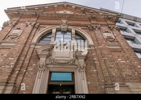 La façade de l'église de Sant'Antonio Abate, Lugano, Suisse Banque D'Images