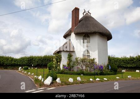 The Round House, qui était une maison de péage du 18e siècle, Stanton Drew, Banque D'Images