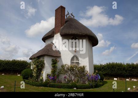 The Round House, qui était une maison de péage du 18e siècle, Stanton Drew, Banque D'Images